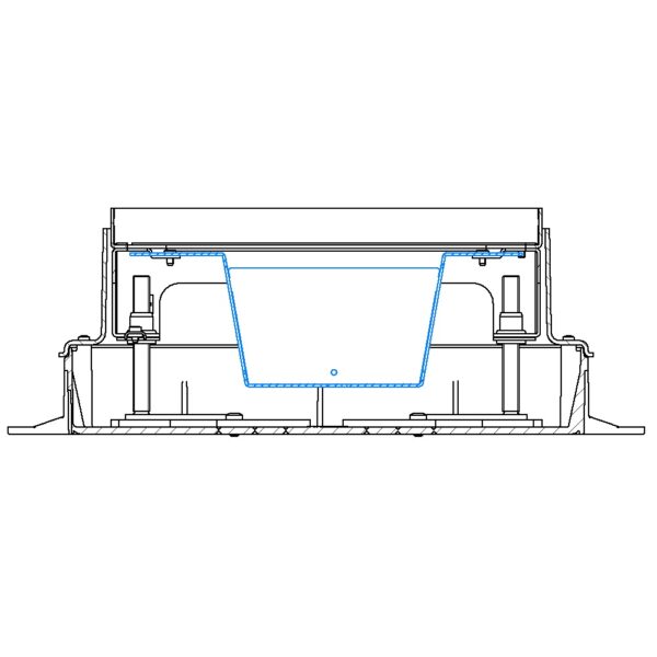 Produktbild UBD 215 245  -  Steckdoseneinsatz für 2x4V FLF, leer